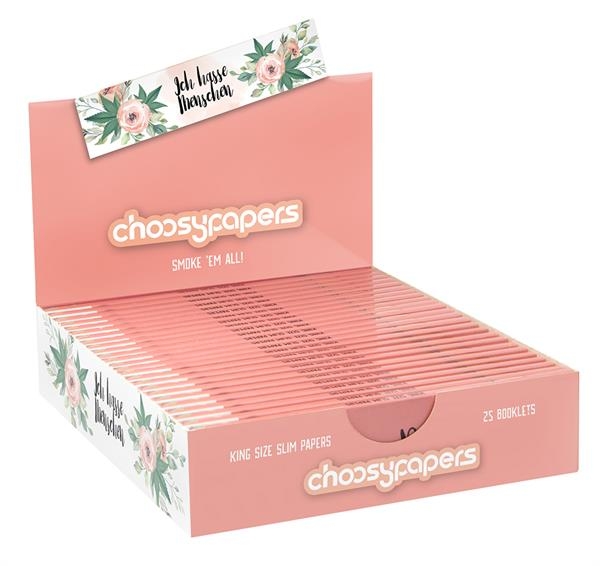 Choosypapers King Size Slim Zigarettenpapier Ich hasse Menschen